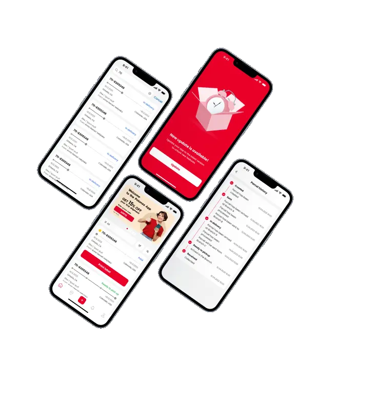 Polonez mobile app screens